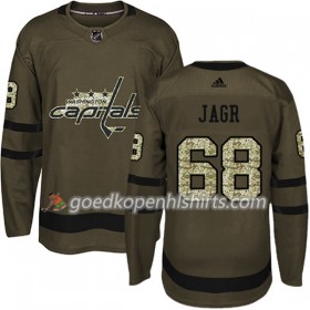 Washington Capitals Jaromir Jagr 68 Adidas 2017-2018 Camo Groen Authentic Shirt - Mannen